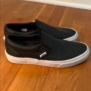 Vans leather perforated sneakers